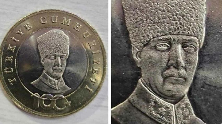 100 milyon adet basılmıştı... Madeni 5 liraların üzerindeki Atatürk görseli tartışma çıkardı